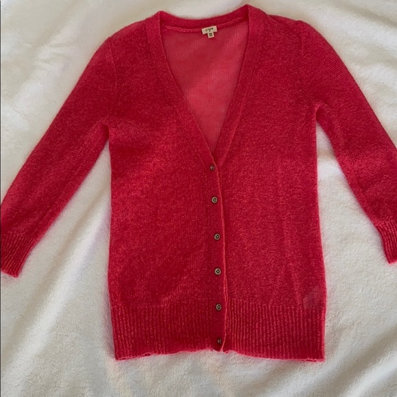 J. Crew Sweaters - JCREW PINK CARDIGAN SWEATER